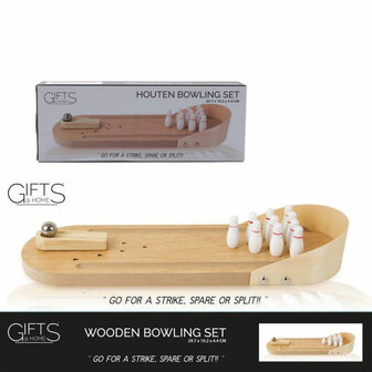 Mini Bowling Set - Tafelmodel - Hout