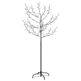 Kerstboom - Kunstkerstboom - Verlicht - 120 LED&#039;s - Koud wit licht - kersenbloesem  - 150 cm