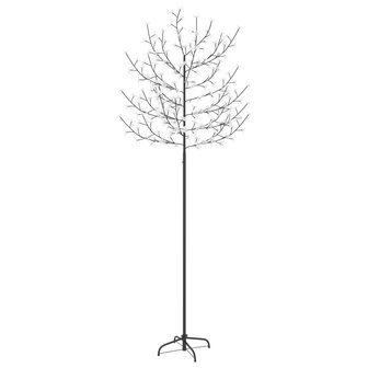 Kerstboom - Kunstkerstboom - Verlicht - 220 LED&#039;s - Koud wit licht - kersenbloesem  - 220cm