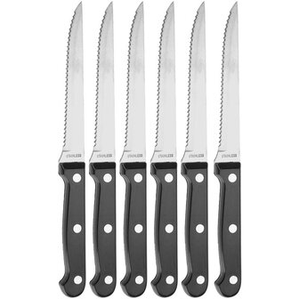 Steakmessen set - 6 Delig - 21cm