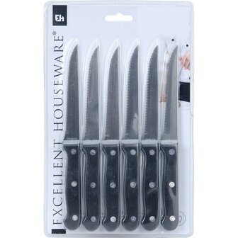 Steakmessen set - 6 Delig - 21cm