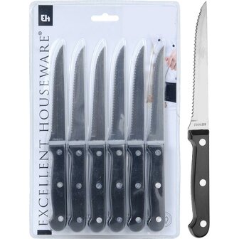 Steakmessen set - 6 Delig - 21cm