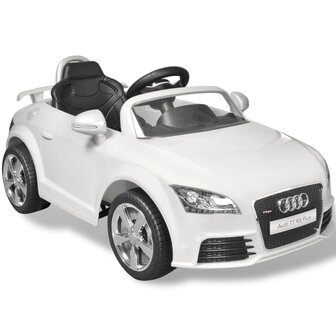 Elektrische auto - Audi TT RS - Met afstandsbediening- wit - Speelgoed - Speelgoed auto