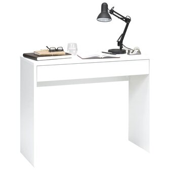 Bureau - Schrijftafel - Wit - Met brede lade -  100x40x80 cm