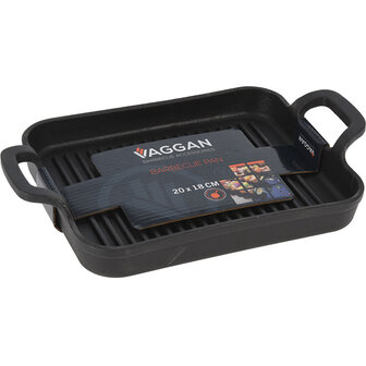 Barbecue grillplaat  - Gietijzer - 20x18x2,5cm