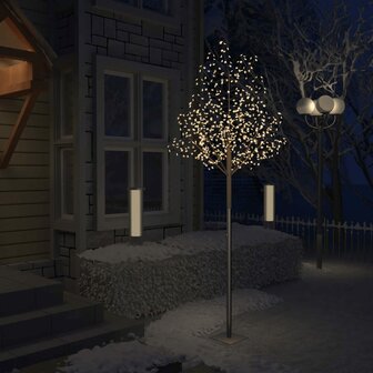 Kerstboom - Kunstkerstboom - Verlicht - 600LED&#039;s - Warm wit licht - kersenbloesem  - 300cm