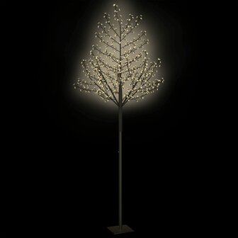 Kerstboom - Kunstkerstboom - Verlicht - 600LED&#039;s - Warm wit licht - kersenbloesem  - 300cm