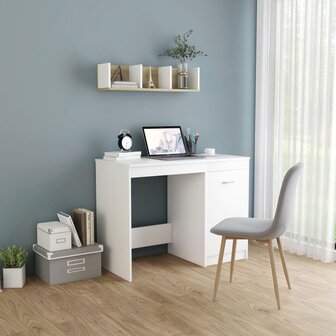 Bureau - Schrijftafel - Wit - 100x50x76 cm