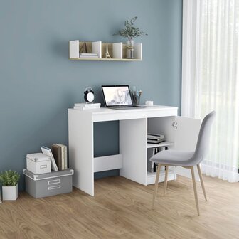 Bureau - Schrijftafel - Wit - 100x50x76 cm