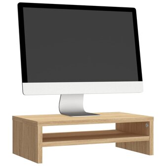 Monitorstandaard - Monitor verhoger - Sonoma eikenkleurig - 42x24x13 cm