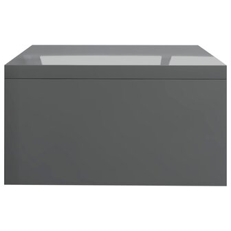 Monitorstandaard - Monitor verhoger - Hoogglans grijs -42x24x13 cm