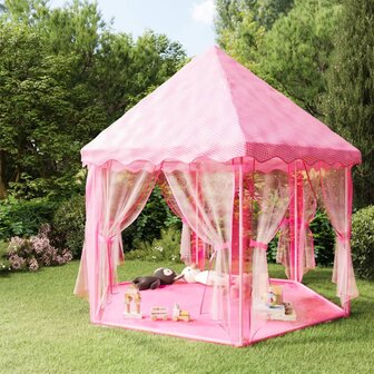 XL Speeltent - Prinsestent - roze - Speelgoed - Kasteeltent - Binnentent - Buitentent - Meisje - Kindertent