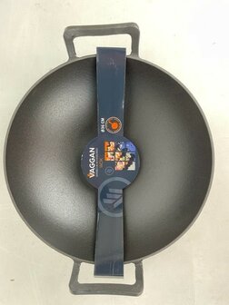 Vaggan Wokpan - Gietijzer - &Oslash;36 cm - voor BBQ en open vuur