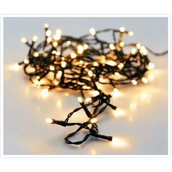 Kerstverlichting 180 led- 13.5m - extra warm wit - Timer - Lichtfuncties - Geheugen - Buiten