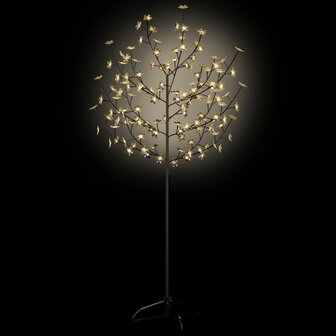 Kerstboom - Kunstkerstboom - Verlicht - 120 LED&#039;s - Warm wit licht - kersenbloesem  - 150 cm