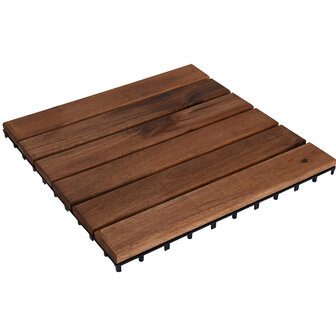 Houten Terrastegel - Acacia - 30x30cm - set van 9 - 0.81m2