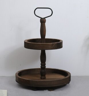 Ceruzo Etagere - Paulownia Hout - Luxe uitvoering - 40 cm hoog 