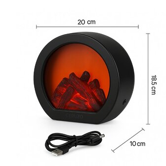 Ceruzo Led Sfeerhaard - 20x10x18