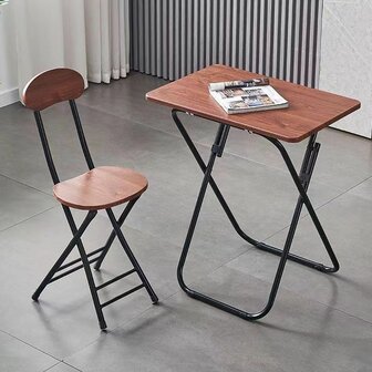Ceruzo Klaptafel met Stoel - Bruin