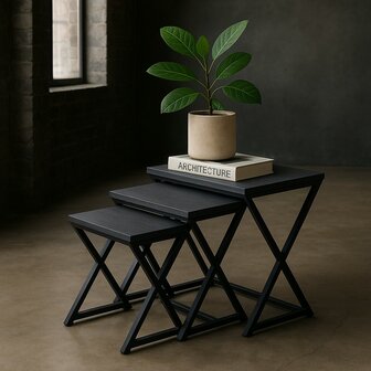 Ceruzo Bijzettafels - Paris - set van 3 