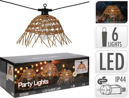Lichtsnoer Tuin - Rattan