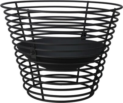 Vuurkorf - &Oslash; 53 x 40 cm - Zwart