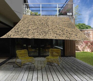 Schaduwdoek Camouflagedoek - Beige - 2x3 m
