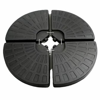 Ceruzo Parasoltegels - Vulbaar tot 66 kg - 4 Tegels - voor Kruisvoet