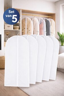  Ceruzo Kledinghoezen 5x - Transparant - 60x140cm