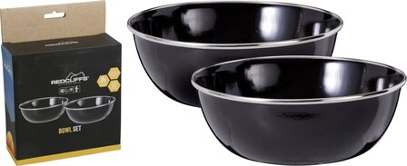 Campingschalen 2x - emaille