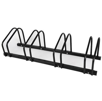 Ceruzo Fietsenrek voor 4 Fietsen - 100 cm - Vloermontage - Zwart