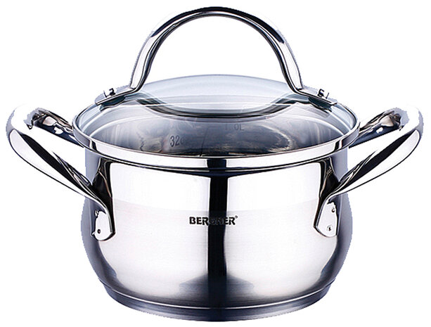 Bergner RVS 18/10 kookpan 16cm - 1,7 liter