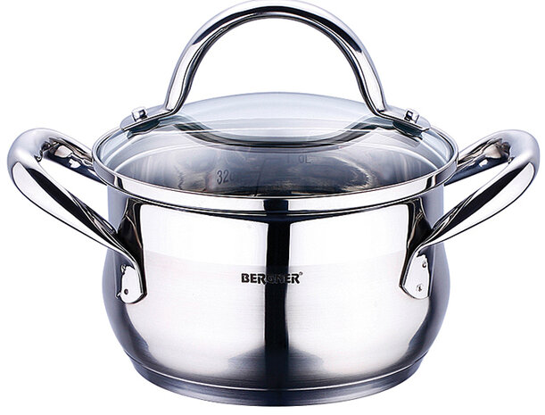 Bergner RVS 18/10 kookpan 20cm - 3,3 liter