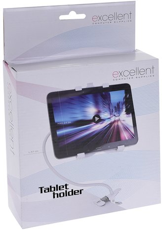 Flexibele tabletstandaard wit