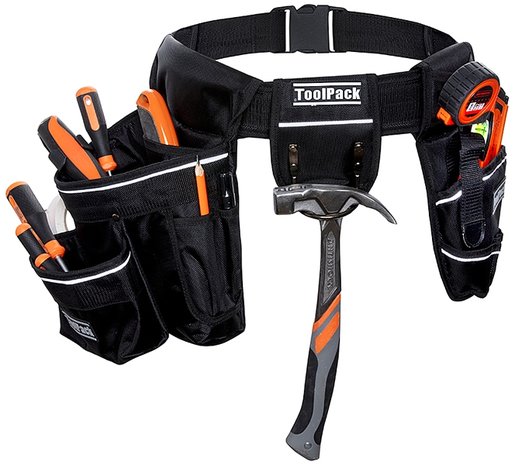 ToolPack Robuuste gereedschapsgordel met 2 holsters 