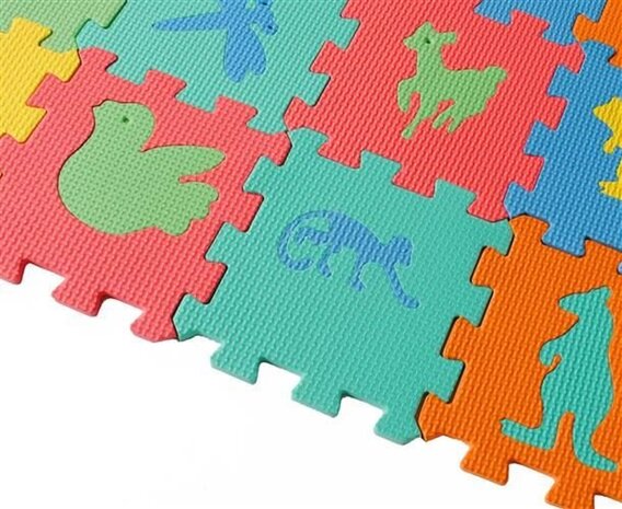 Puzzelmat -Kindermat - Vloermat - Kruipmat - Speelmat - Alfabet en Dieren