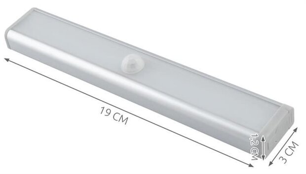 Ledlicht - Kastverlichting - Trapverlichting - ledlamp - ledstrip - met bewegingssensor - Inclusief bevestigingsmateriaal