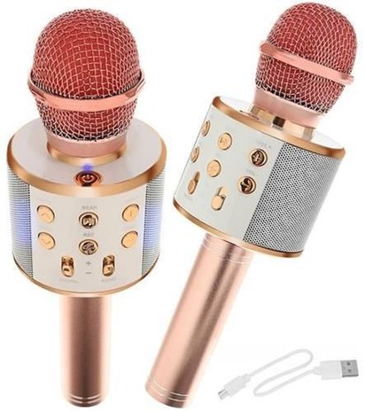 Karaoke - Microfoon - Met Luidspreker - Roze