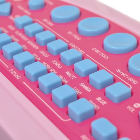 Speelgoed - keyboard - Met krukje - microfoon  - karaoke - En 37 toetsen roze