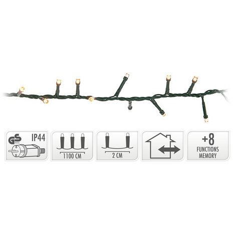 Micro Cluster 560 LED's  -11 meter - warm wit