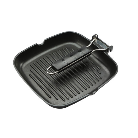 Bergner Grillpan met Inklapbaar Handvat