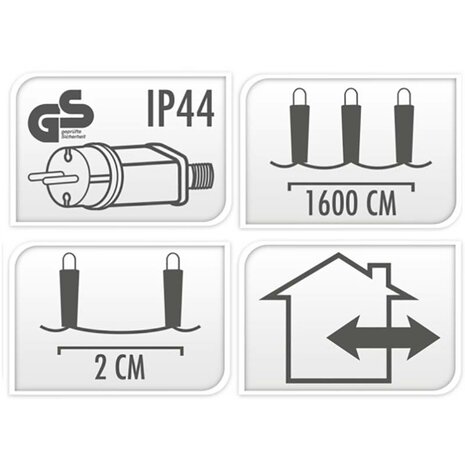 Snakelight 800 LED - 16 meter  - warm wit