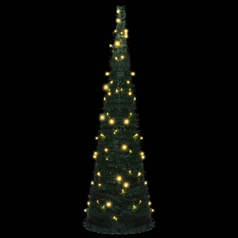 Kunstkerstboom - Kerstboom - Inclusief LED lampjes - pop-up  - 150 cm