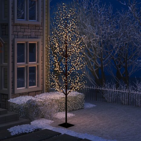 Kerstboom - Kunstkerstboom - Verlicht - 1200 LED's - Warm wit licht - kersenbloesem  - 400 cm