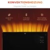 elektrische kachel 1000/2000W met afstandsbediening, 24-uurs timer, LED-display en afstandsbediening Zwart