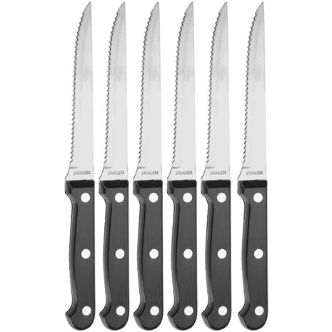 Steakmessen set - 6 Delig - 21cm