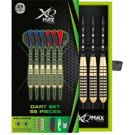 XQ Max Dartset - 6x 24 gram Steeltip - 56pcs