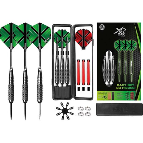 XQ Max Dartset - 3x 22 gram Steeltip - 28pcs