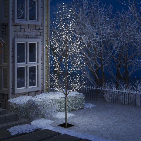 Kerstboom - Kunstkerstboom - Verlicht - 1200 LED's - Koud wit licht - kersenbloesem  - 400 cm