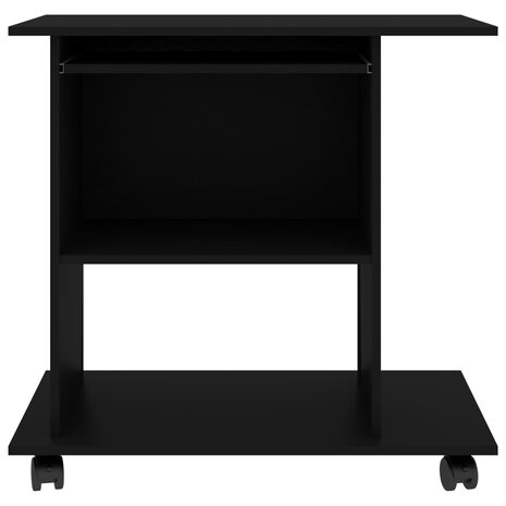 Bureau - Computerbureau - Schijftafel - zwart - 80x50x75 cm